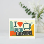 Carte Postale J'[Aime] la Télévision Publique (Debout devant)