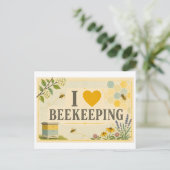 Carte Postale "J'[Aime] L'apiculture" (Debout devant)