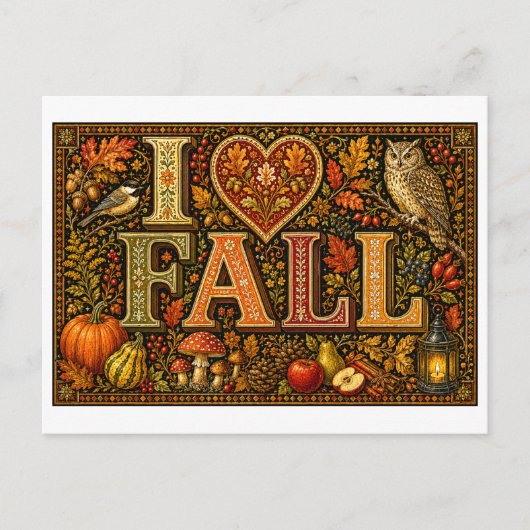 Carte Postale "J'[aime] l'automne" (Devant)