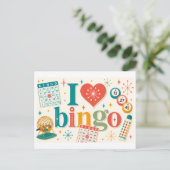 Carte Postale "J'[aime] le Bingo" (Debout devant)