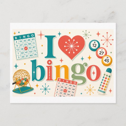 Carte Postale "J'[aime] le Bingo" (Devant)