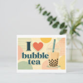 Carte Postale "J'[Aime] le Bubble Tea" (Debout devant)