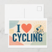 Carte Postale "J'[Aime] le Cyclisme" (Devant / Derrière)