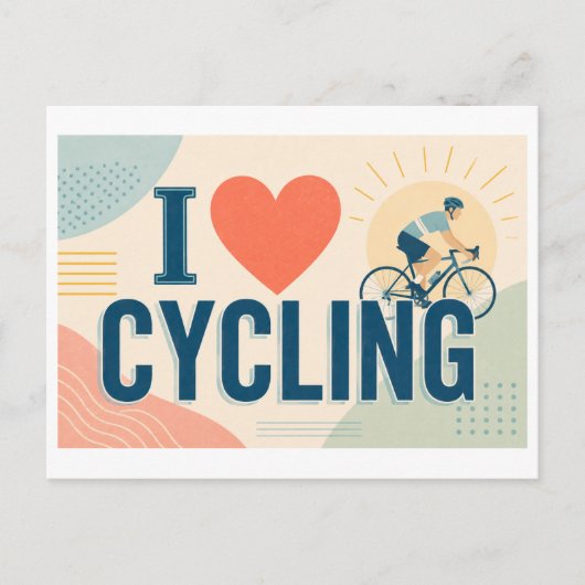 Carte Postale "J'[Aime] le Cyclisme" (Devant)