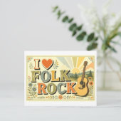 Carte Postale "J'[Aime] Le Folk Rock" (Debout devant)