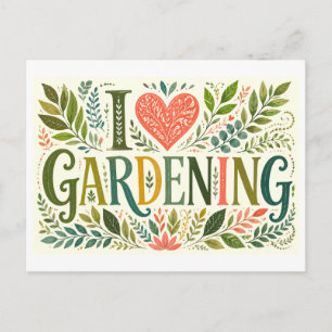 Carte Postale J'[Aime] le Jardinage
