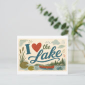 Carte Postale "J'[Aime] le lac" (Debout devant)