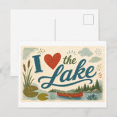 Carte Postale "J'[Aime] le lac" (Devant / Derrière)