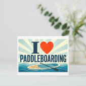 Carte Postale "J'[aime] le paddle" (Debout devant)