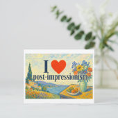 Carte Postale "J'[Aime] le post-impressionnisme" (Debout devant)