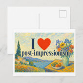 Carte Postale "J'[Aime] le post-impressionnisme" (Devant / Derrière)