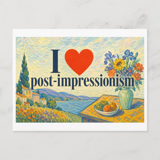 Carte Postale "J'[Aime] le post-impressionnisme" (Devant)