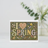 Carte Postale "J'[aime] le printemps" (Debout devant)