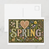 Carte Postale "J'[aime] le printemps" (Devant / Derrière)