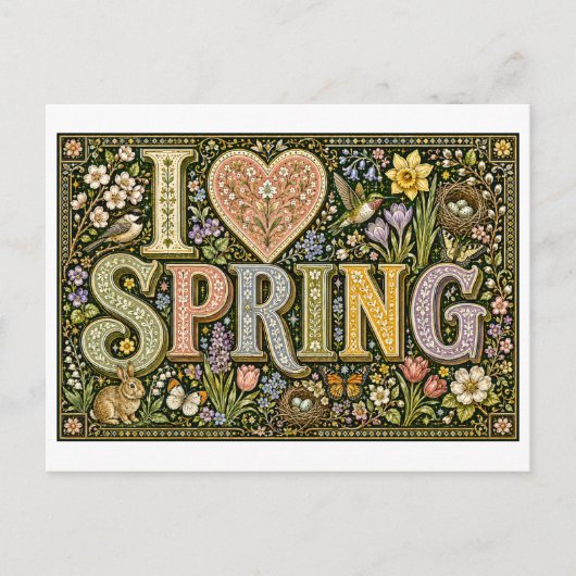 Carte Postale "J'[aime] le printemps" (Devant)