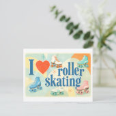 Carte Postale "J'[Aime] Le Roller" (Debout devant)