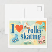 Carte Postale "J'[Aime] Le Roller" (Devant / Derrière)