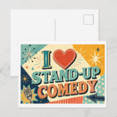 Carte Postale "J'[Aime] le Stand-Up" (Devant / Derrière)