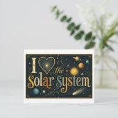 Carte Postale "J'[Aime] le système solaire" (Debout devant)