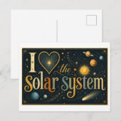Carte Postale "J'[Aime] le système solaire" (Devant / Derrière)
