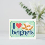 Carte Postale "J'[aime] les beignets" (Debout devant)