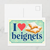 Carte Postale "J'[aime] les beignets" (Devant / Derrière)