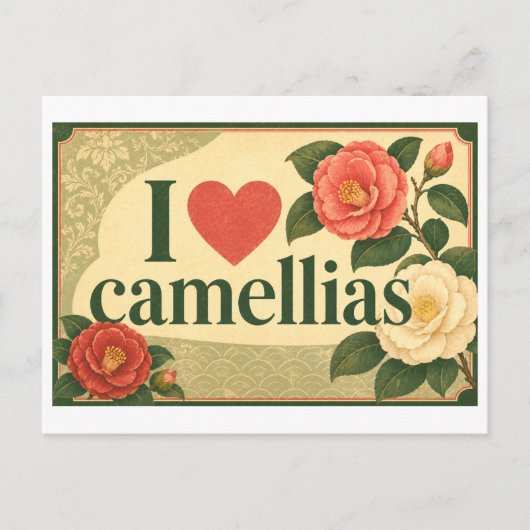 Carte Postale "J'[aime] les camélias" (Devant)