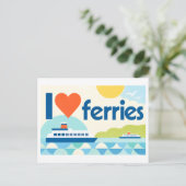 Carte Postale "J'[Aime] les ferry" (Debout devant)