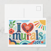Carte Postale "J'[Aime] les fresques murales" (Devant / Derrière)