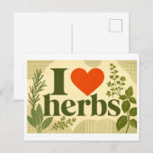 Carte Postale "J'[Aime] Les Herbes" (Devant / Derrière)