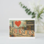 Carte Postale "J'[Aime] Les Librairies" (Debout devant)