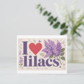 Carte Postale "J'[Aime] les lilas" (Debout devant)