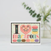 Carte Postale "J'[Aime] les Macarons" (Debout devant)