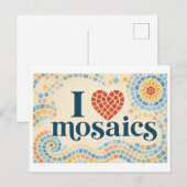 Carte Postale "J'[Aime] les Mosaïques" (Devant / Derrière)