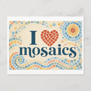 Carte Postale "J'[Aime] les Mosaïques"