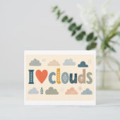 Carte Postale "J'[Aime] Les Nuages" (Debout devant)