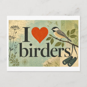 Carte Postale "J'[Aime] les Ornithologues"