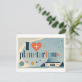 Carte Postale "J'[Aime] les planétariums" (Debout devant)