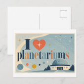Carte Postale "J'[Aime] les planétariums" (Devant / Derrière)