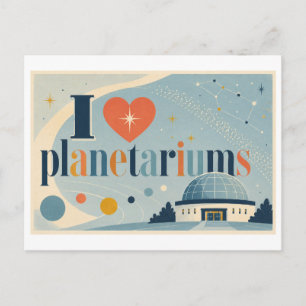 Carte Postale "J'[Aime] les planétariums"