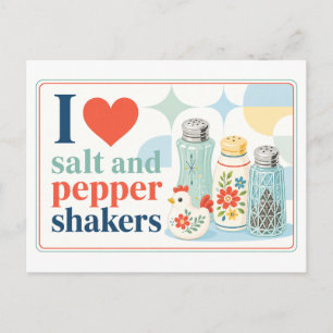 Carte Postale "J'[Aime] les Salieres et Poivrieres"