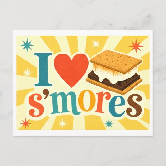 Carte Postale "J'[Aime] Les S'mores" (Devant)