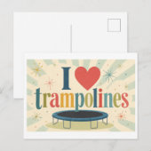 Carte Postale "J'[Aime] les trampolines" (Devant / Derrière)
