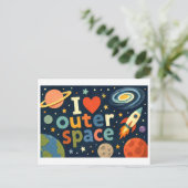 Carte Postale "J'[Aime] l'Espace" (Debout devant)