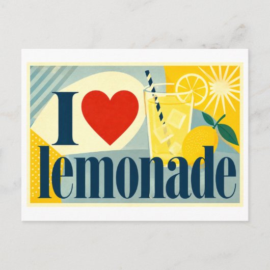 Carte Postale "J'[Aime] Limonade" (Devant)