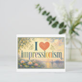 Carte Postale "J'[Aime] l'impressionnisme" (Debout devant)