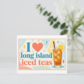 Carte Postale "J'[aime] Long Island Iced Teas" (Debout devant)