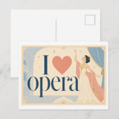 Carte Postale "J'[Aime] l'Opéra" (Devant / Derrière)