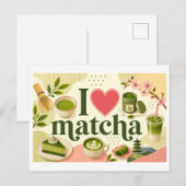 Carte Postale "J'[Aime] Matcha" (Devant / Derrière)
