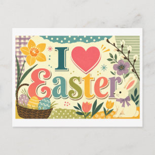 Carte Postale "J'[aime] Pâques"